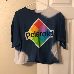 Polaroid cropped T-shirt